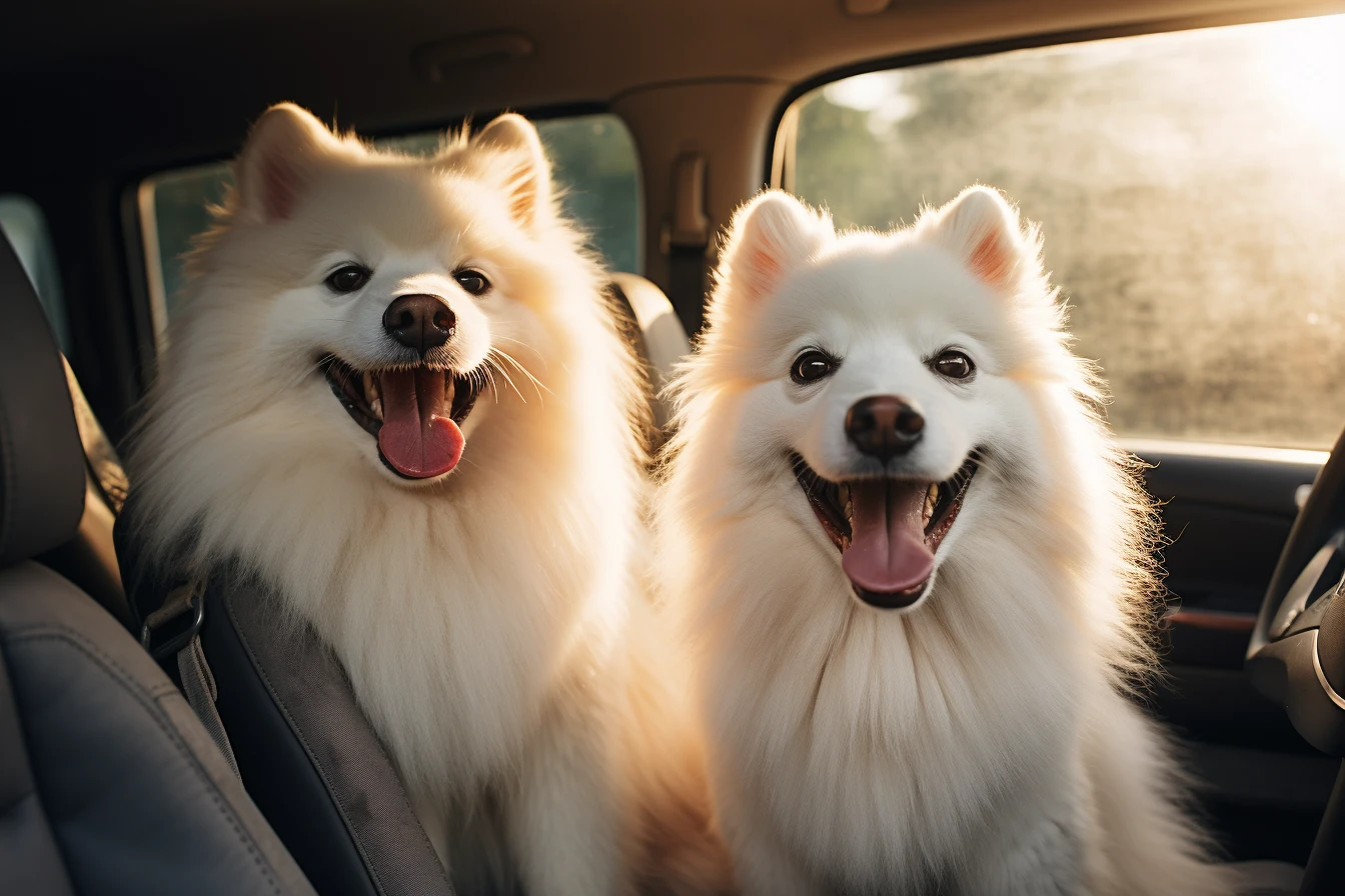 Volkswagen Passat Dog Carrier Car Seat for American Eskimo Dog